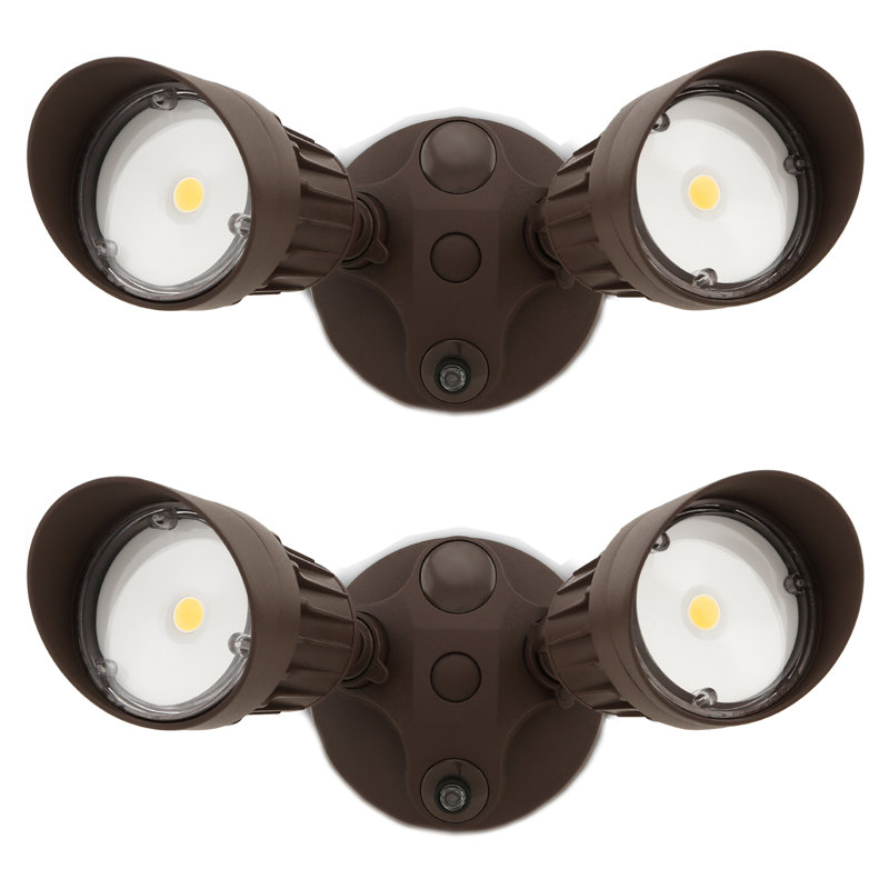 LEONLITE DualHead 20Watt LED Dusk to Dawn Outdoor Security Flood